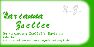 marianna zseller business card